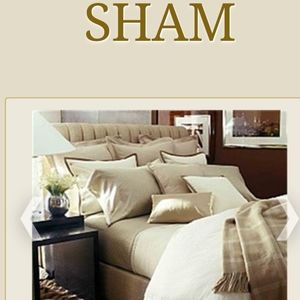 1 Ralph Lauren 52nd Street Canvas leather trim EURO sham